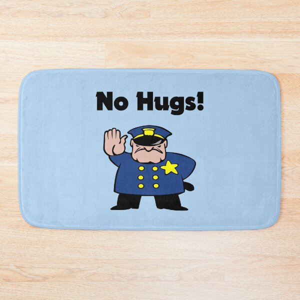 Item preview, No Hugs Burly Cartoon Policeman Color designed and sold by TinyStarAmerica.