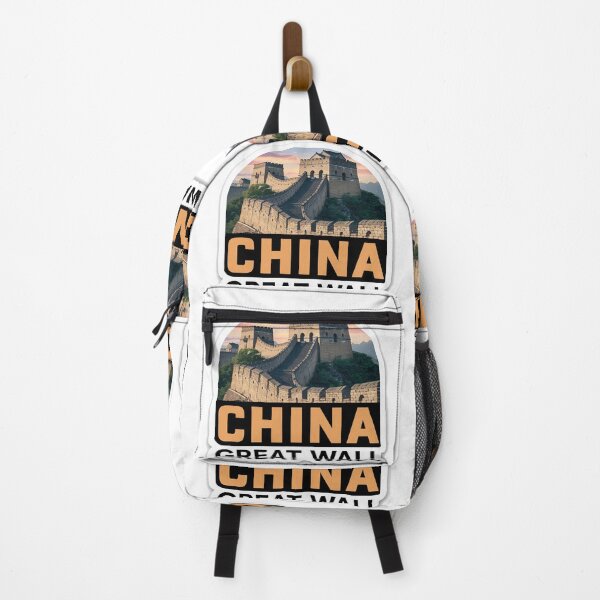Item preview, The Great Wall of China Travel Art Badge designed and sold by RedCircleArt.