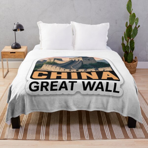 Item preview, Insignia de arte de viaje de la Gran Muralla China designed and sold by RedCircleArt.