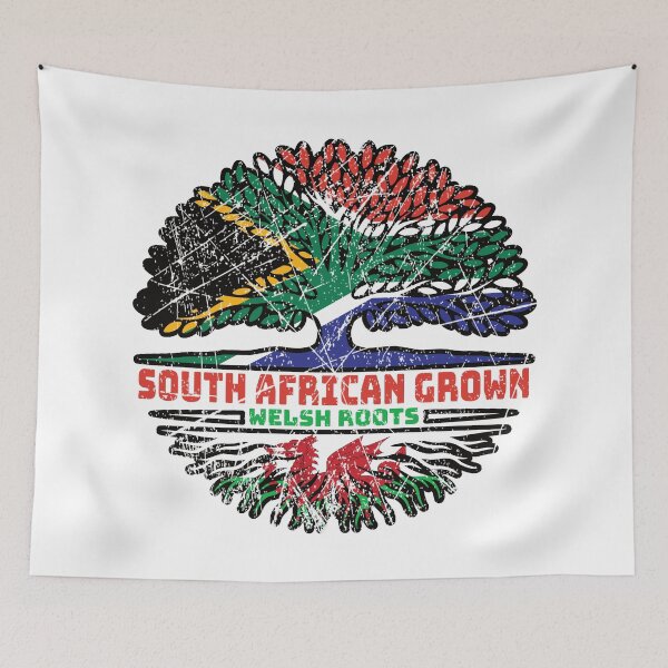 Item preview, Welsh Wales South African South Africa Tree Roots Flag designed and sold by FlagX.