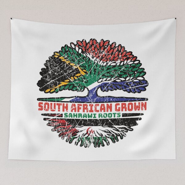 Item preview, Western Sahara Sahrawi South African South Africa Tree Roots Flag designed and sold by FlagX.
