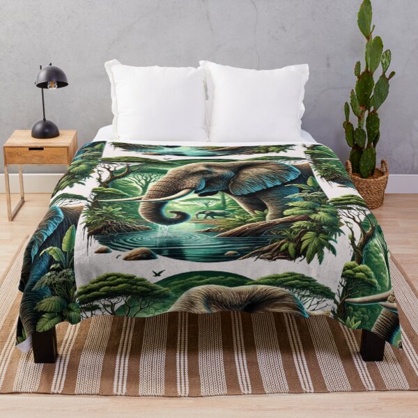 Item preview, Elephant Jungle Oasis designed and sold by WildVista.