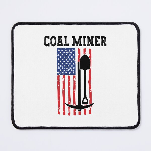 Item preview, Coal Miner Patriotic American Flag designed and sold by belladesign7.