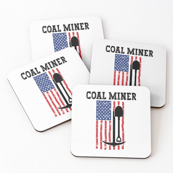 Item preview, Coal Miner Patriotic American Flag designed and sold by belladesign7.
