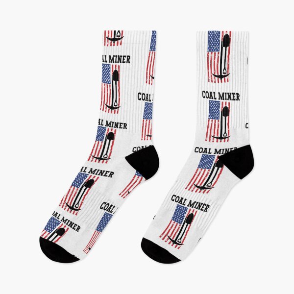Item preview, Coal Miner Patriotic American Flag designed and sold by belladesign7.