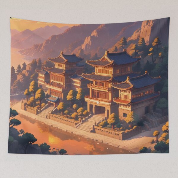 Item preview, Asian Temples designed and sold by Asiantrendzz.