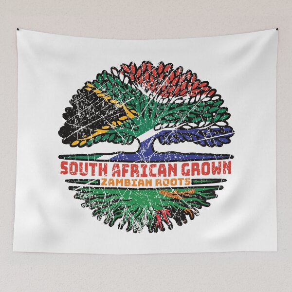 Item preview, Zambia Zambian South African South Africa Tree Roots Flag designed and sold by FlagX.