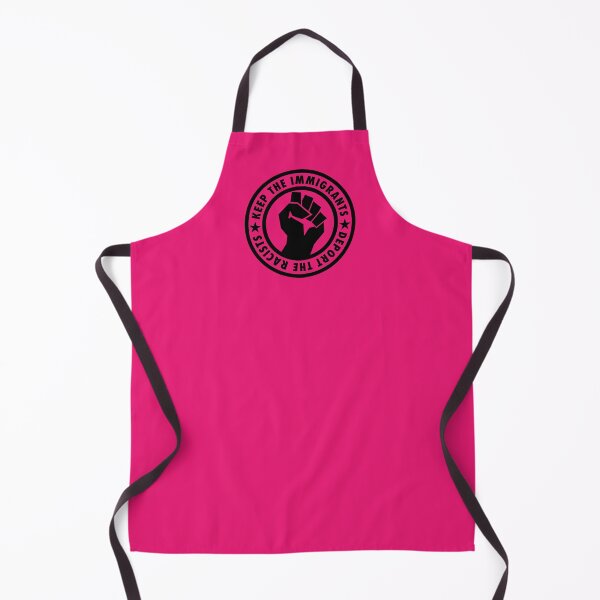 Item preview, KEEP THE IMMIGRANTS - DEPORT THE RACISTS  (clenched fist black) designed and sold by Thelittlelord.