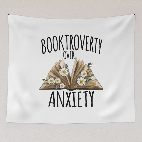 Item preview, Booktroverty Over Anxiety Books Lover designed and sold by HappyArts90.