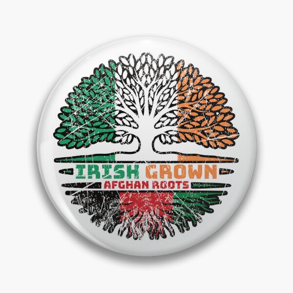 Item preview, Afghanistan Afghan Irish Ireland Tree Roots Flag designed and sold by FlagX.