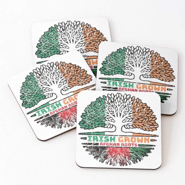 Item preview, Afghanistan Afghan Irish Ireland Tree Roots Flag designed and sold by FlagX.
