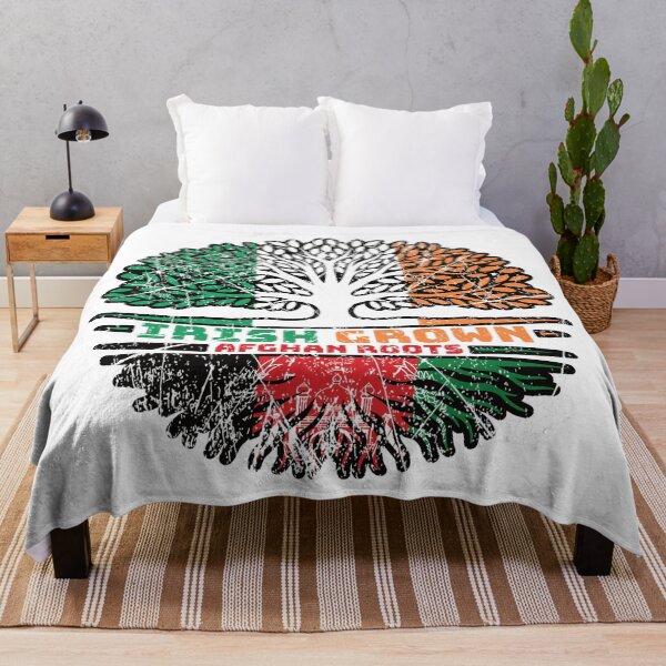 Item preview, Afghanistan Afghan Irish Ireland Tree Roots Flag designed and sold by FlagX.