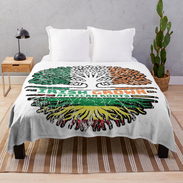 Item preview, Africa African Irish Ireland Tree Roots Flag designed and sold by FlagX.