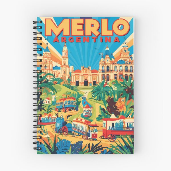 Item preview, Merlo Argentina Vintage Travel Tourism  designed and sold by TravelersGems.