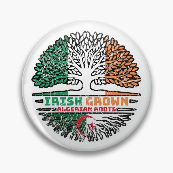 Item preview, Algeria Algerian Irish Ireland Tree Roots Flag designed and sold by FlagX.