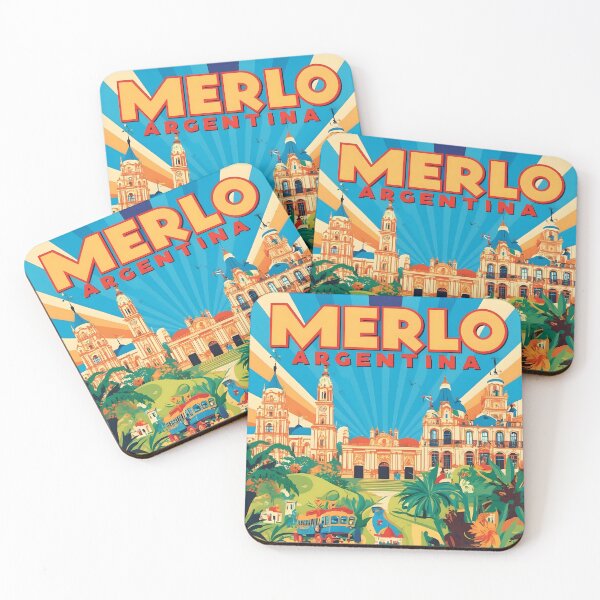 Item preview, Merlo Argentina Vintage Travel Tourism  designed and sold by TravelersGems.