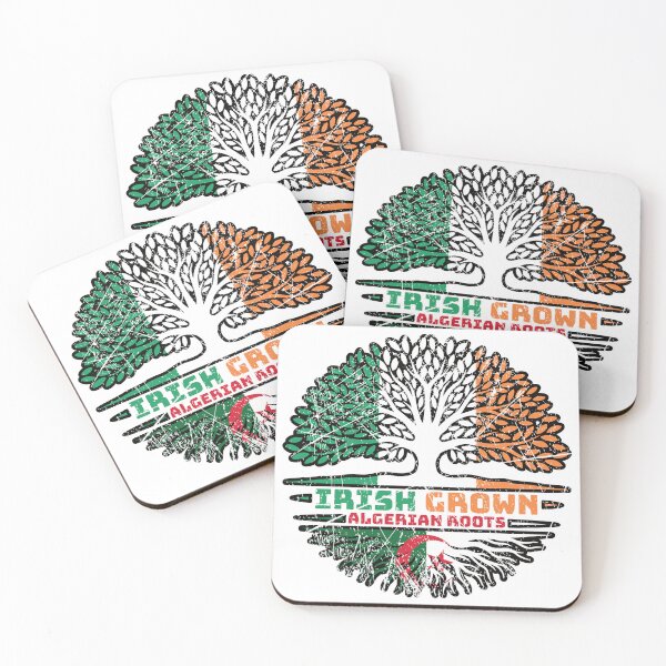Item preview, Algeria Algerian Irish Ireland Tree Roots Flag designed and sold by FlagX.
