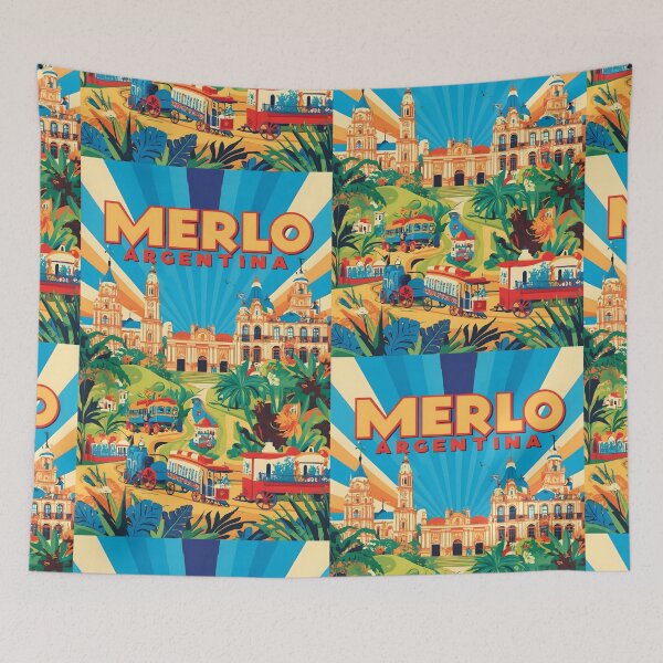 Item preview, Merlo Argentina Vintage Travel Tourism  designed and sold by TravelersGems.
