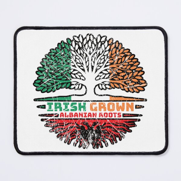 Item preview, Albanian Albania Irish Ireland Tree Roots Flag designed and sold by FlagX.
