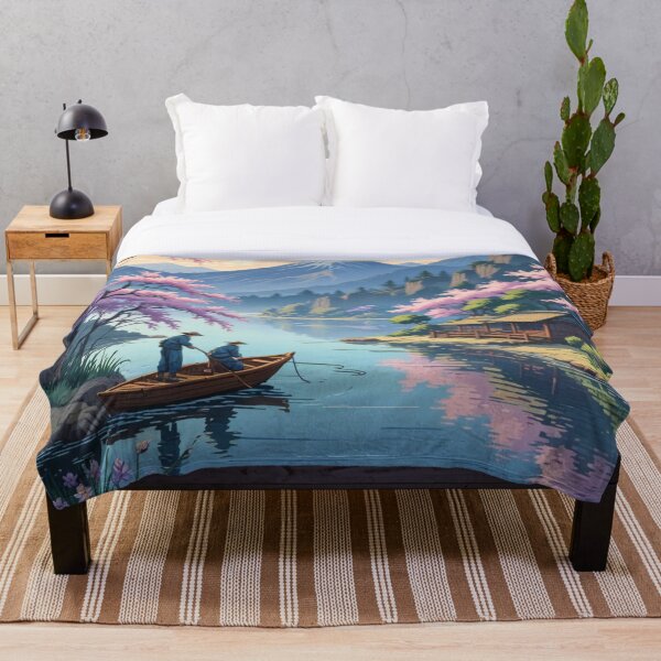 Item preview, Japanese River landscape designed and sold by Asiantrendzz.