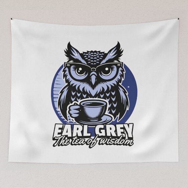 Item preview, Earl grey owl designed and sold by Graffik-Peeps.