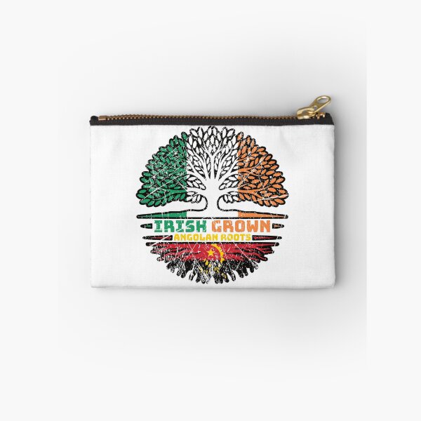 Item preview, Angola Angolan Irish Ireland Tree Roots Flag designed and sold by FlagX.