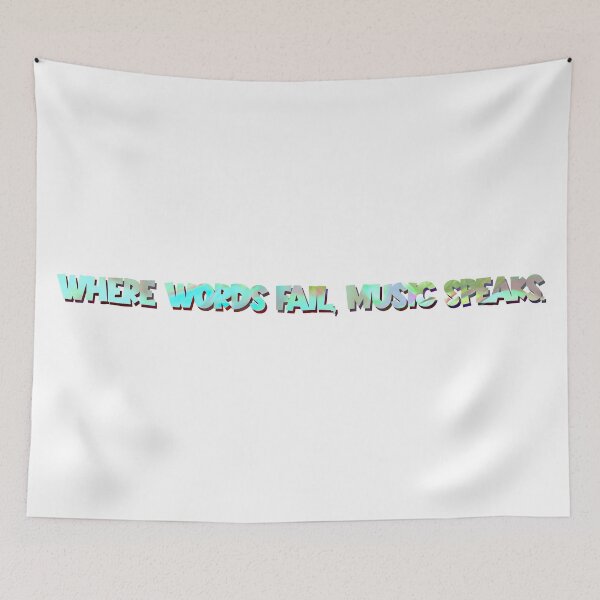 Item preview, Where Words Fail, Music Speaks designed and sold by GrizzlyCollective.