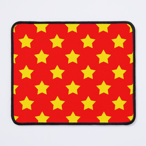 Item preview, Yellow Stars Red Background Pattern Design designed and sold by PatternTitan.
