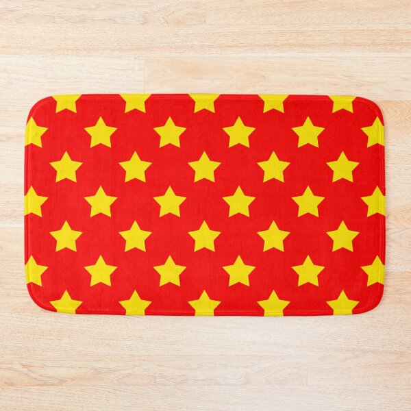 Item preview, Yellow Stars Red Background Pattern Design designed and sold by PatternTitan.