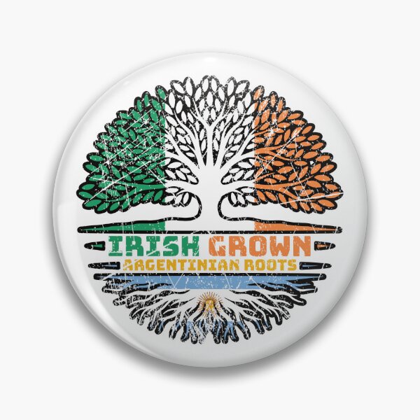 Item preview, Argentina Argentine Argentinean Argentinian Irish Ireland Tree Roots Flag designed and sold by FlagX.