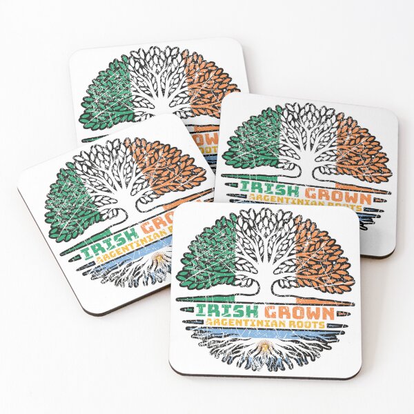 Item preview, Argentina Argentine Argentinean Argentinian Irish Ireland Tree Roots Flag designed and sold by FlagX.