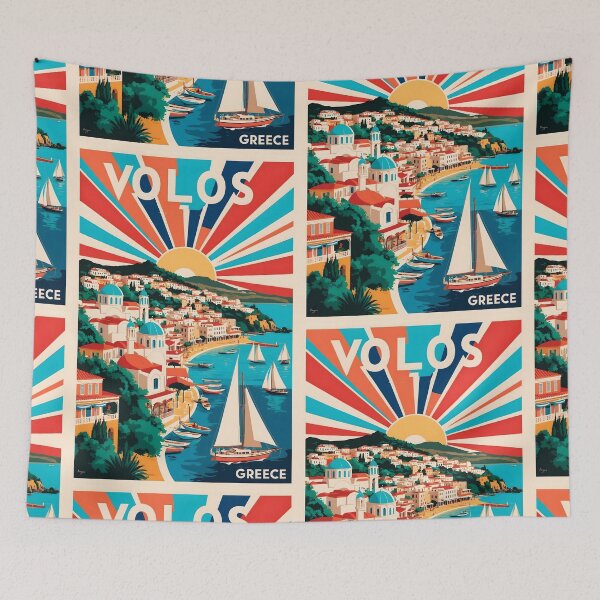 Item preview, Volos Greece Vintage Travel Retro Tourism  designed and sold by TravelersGems.