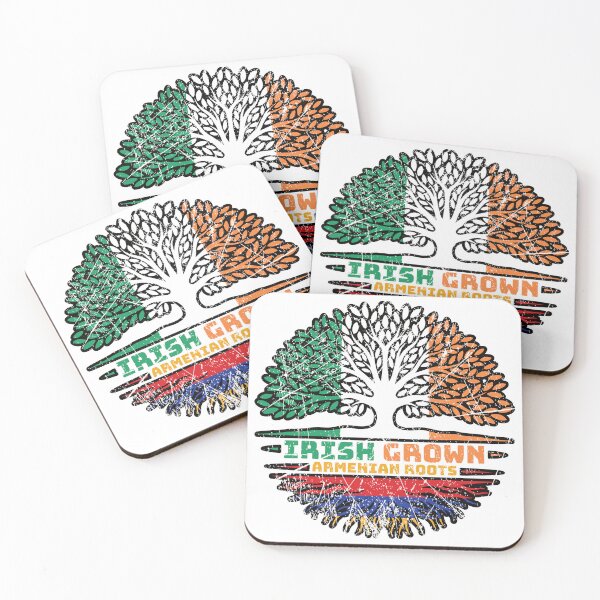Item preview, Armenian Armenia Irish Ireland Tree Roots Flag designed and sold by FlagX.
