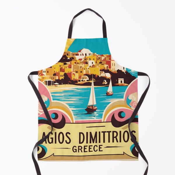 Item preview, Agios Dimitrios Greece Vintage Travel Retro Tourism designed and sold by TravelersGems.