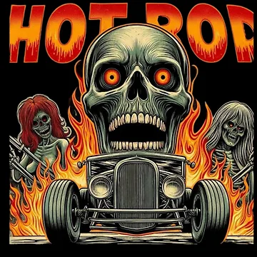 Artwork thumbnail, Hot Rod Zombies by RigorMortees