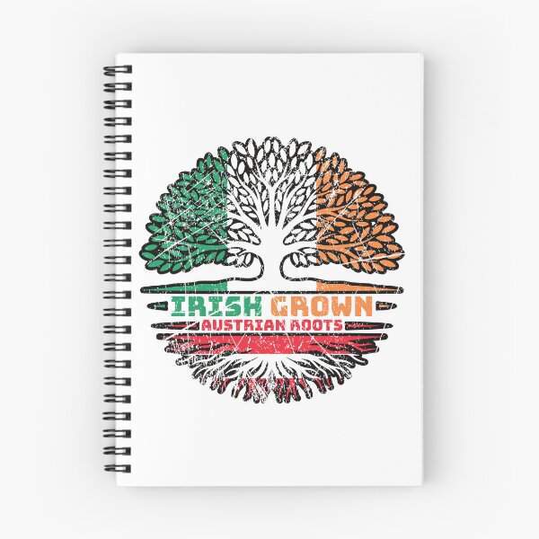 Item preview, Austria Austrian Irish Ireland Tree Roots Flag designed and sold by FlagX.