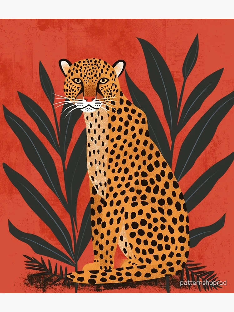 Thumbnail 3 of 3, Backpack, Sitting leopard designed and sold by patternshoprad.
