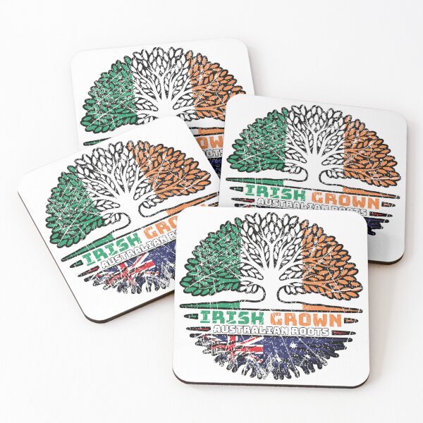 Item preview, Australia Australian Irish Ireland Tree Roots Flag designed and sold by FlagX.