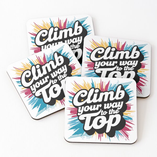 Item preview, Vibrant Vintage Retro "Climb Your Way to the Top"  Design designed and sold by SparroCreative.