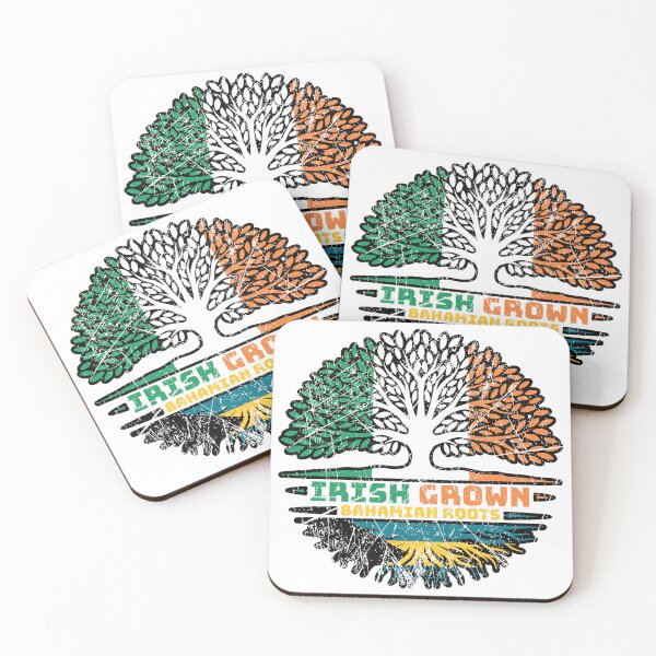 Item preview, Bahamas Bahamian Irish Ireland Tree Roots Flag designed and sold by FlagX.