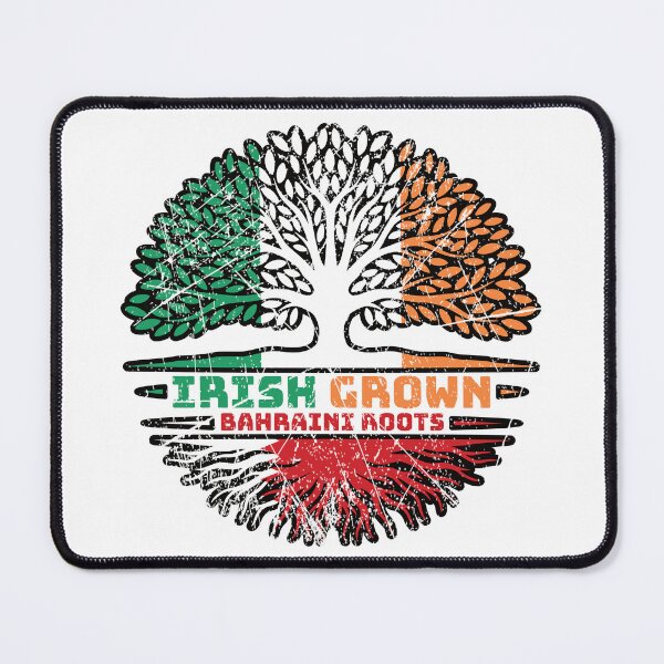Item preview, Bahrain Bahraini Irish Ireland Tree Roots Flag designed and sold by FlagX.