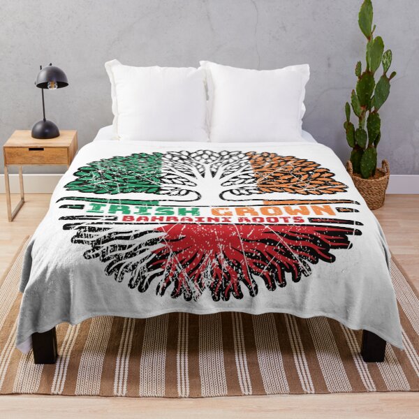 Item preview, Bahrain Bahraini Irish Ireland Tree Roots Flag designed and sold by FlagX.