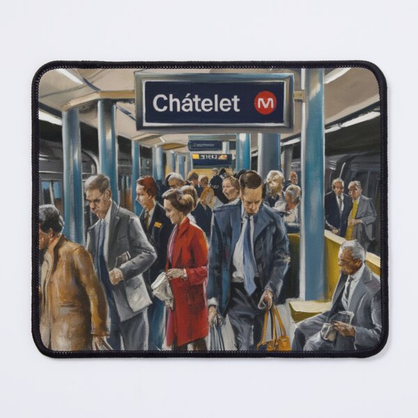 Item preview, Paris Metro Station at Châtelet. Art By Carraann designed and sold by CARRAANN.