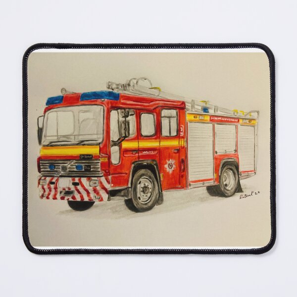 Item preview, Surrey Fire truck  designed and sold by Truck drawing art.