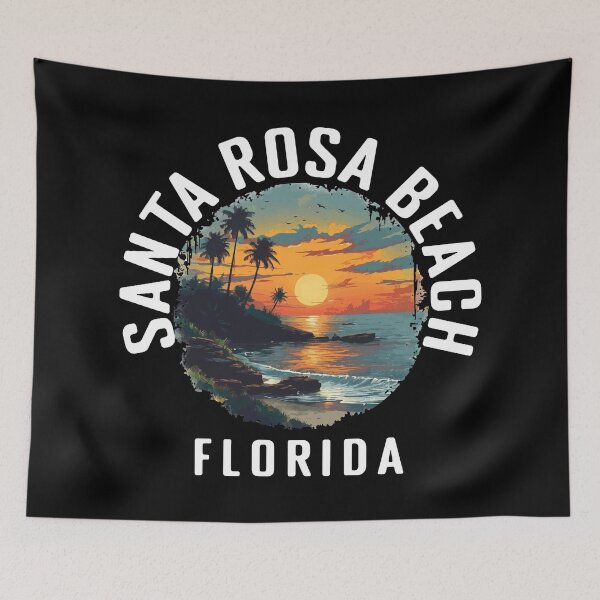 Item preview, Santa Rosa Beach - Florida (with White Lettering) designed and sold by VelvetRoom.