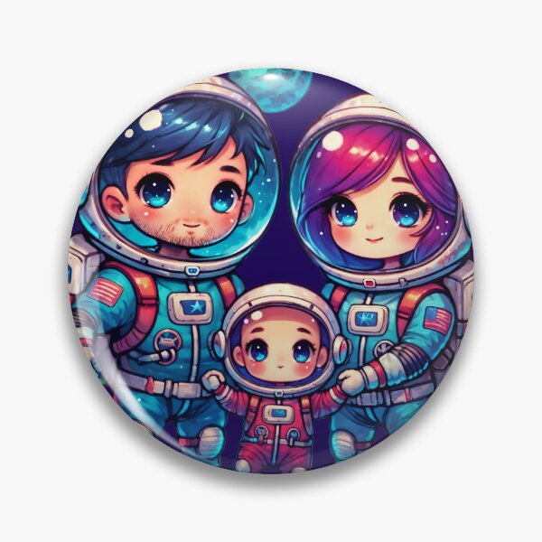 Item preview, Chibi Space Family Adventure designed and sold by SeGoArtDesign.
