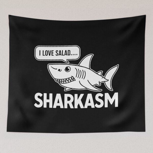 Item preview, Sharkasm i love salad designed and sold by Haji  Kamora.