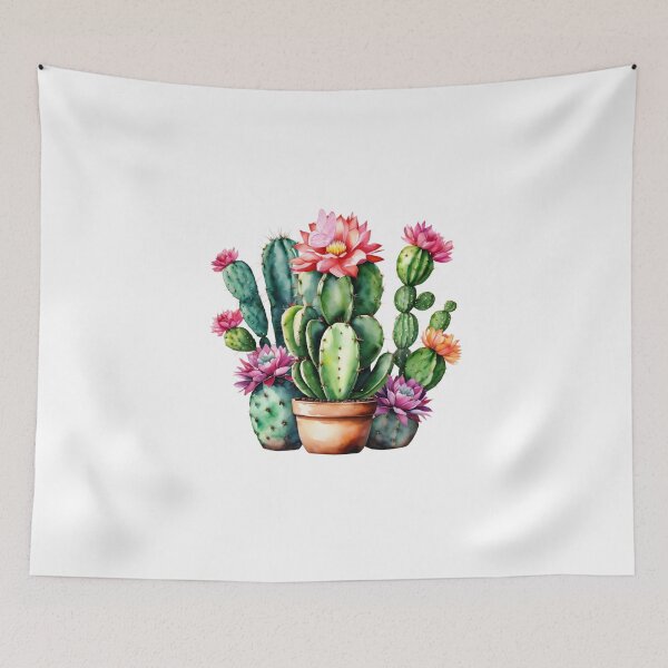 Item preview, Succulent Plants, Blooming Cactus Flowers  designed and sold by silviaol.