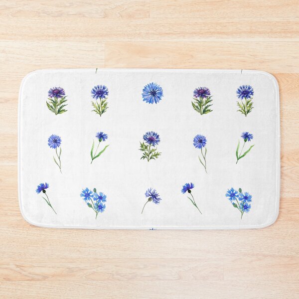 Item preview, Elegant Watercolor Blue Cornflowers designed and sold by silviaol.