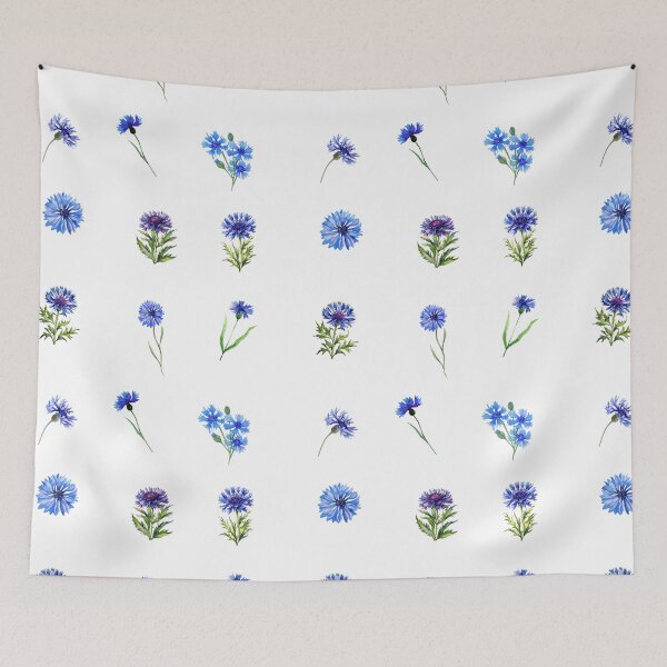 Item preview, Elegant Watercolor Blue Cornflowers designed and sold by silviaol.